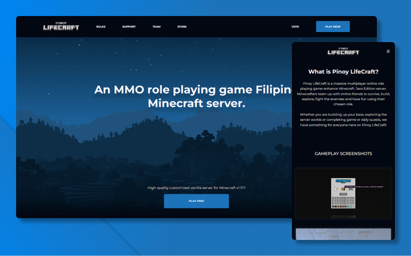 Pinoy LifeCraft desktop mode preview